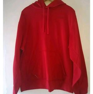 Nike Therma-Fit Men's Size XL Red Fleece Hooded Pullover Sweatshirt Hoodie